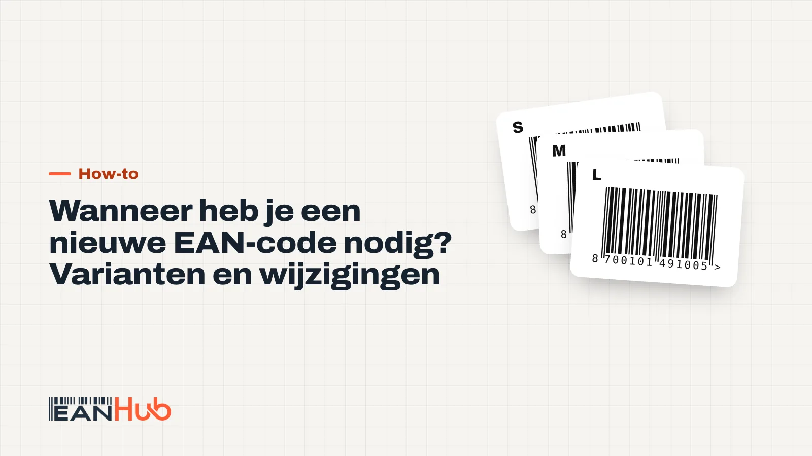 Drie T-shirts in verschillende kleuren met elk een eigen barcode-label